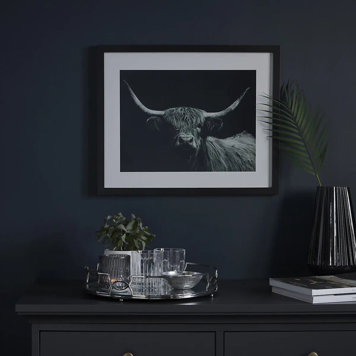 Highland Spirit Bull Framed Print For Home Decor Wall Art-Furniture Kingdom